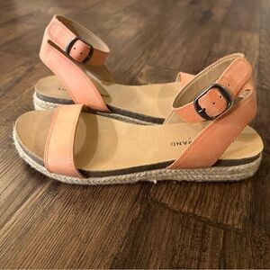 Lucky Brand coral sandals/WORN ONCE